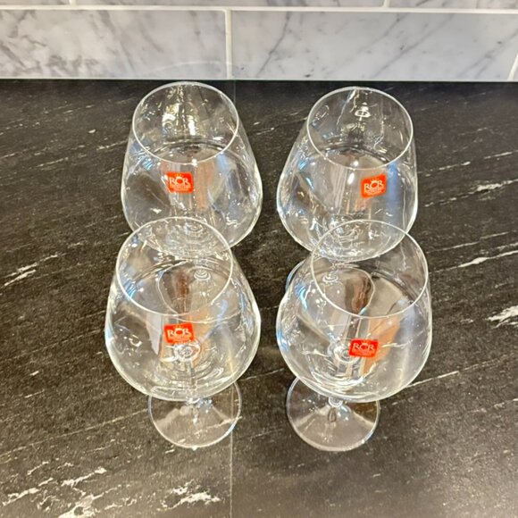 NEW RCR Crystalleria Italiana Crystal Burgundy Red Wine Glasses Set of 4 - Picture 7 of 11